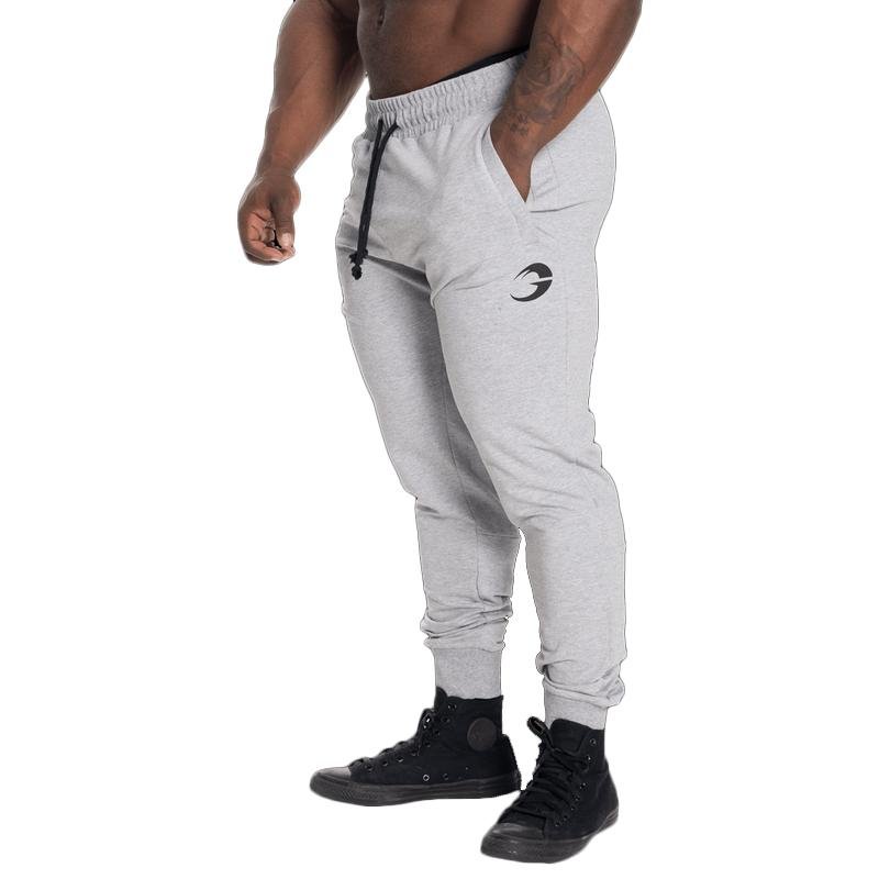 GASP Tapered Joggers Light Grey Melange Urban Gym Wear gasp-tapered-joggers-light-grey-melange-urban-gym-wear