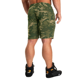 GASP Tapered Sweatshorts - Washed Green Camo - Urban Gym Wear