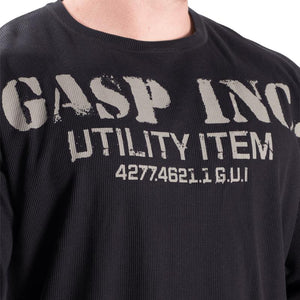 GASP Thermal Gym Sweater - Asphalt - Urban Gym Wear