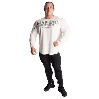 GASP Thermal Gym Sweater - Off White - Urban Gym Wear