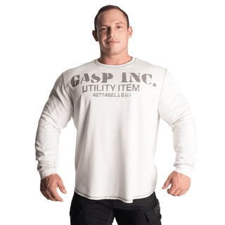 GASP Thermal Gym Sweater - Off White - Urban Gym Wear