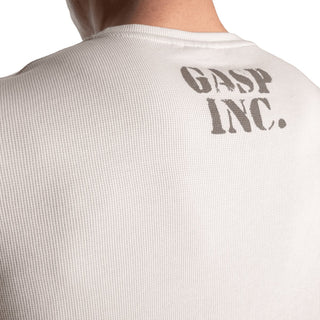 GASP Thermal Gym Sweater - Off White - Urban Gym Wear