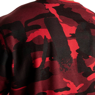 GASP Thermal Logo Sweater - Red Camo - Urban Gym Wear