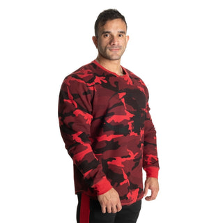 GASP Thermal Logo Sweater - Red Camo - Urban Gym Wear