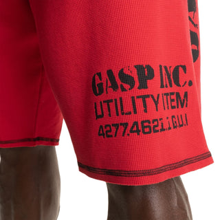 GASP Thermal Shorts - Chilli Red - Urban Gym Wear