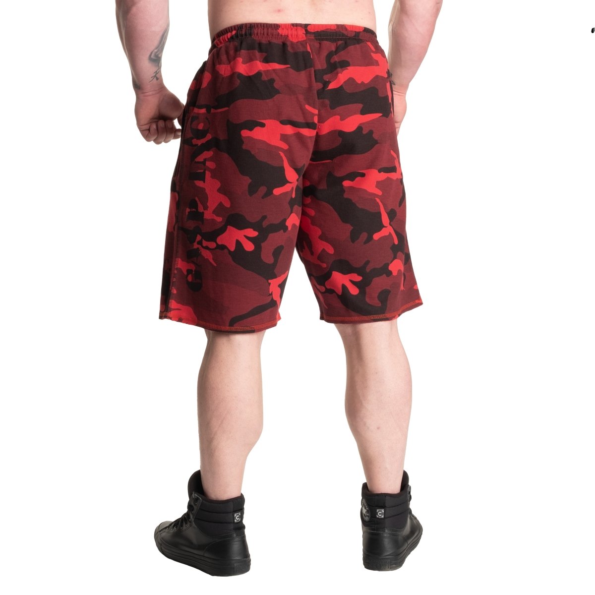 GASP Thermal Shorts Red Camo Urban Gym Wear