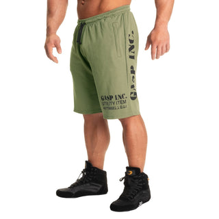 GASP Thermal Shorts - Wash Green - Urban Gym Wear