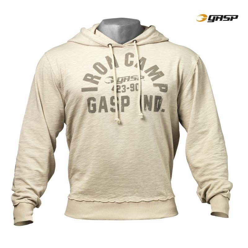 GASP Throwback Hoodie - Cement - Urban Gym Wear