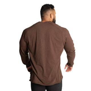 GASP Throwback LS Tee - Timber - Urban Gym Wear