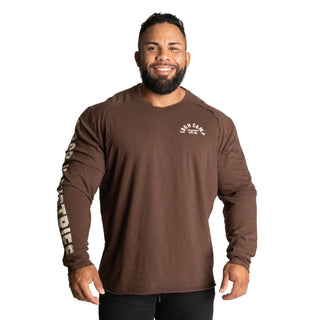 GASP Throwback LS Tee - Timber - Urban Gym Wear