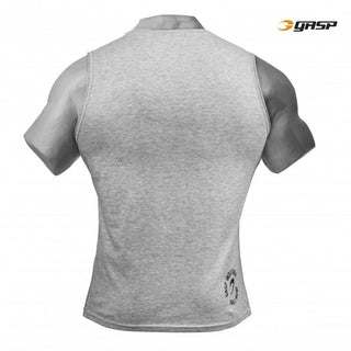 GASP Throwback Sleeveless - Greymelange - Urban Gym Wear