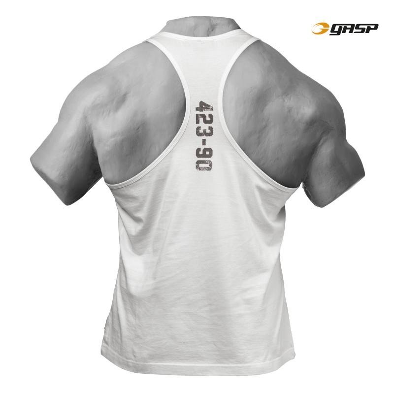 GASP Throwback T-Back - Off White - Urban Gym Wear