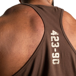 GASP Throwback Tank - Timber - Urban Gym Wear