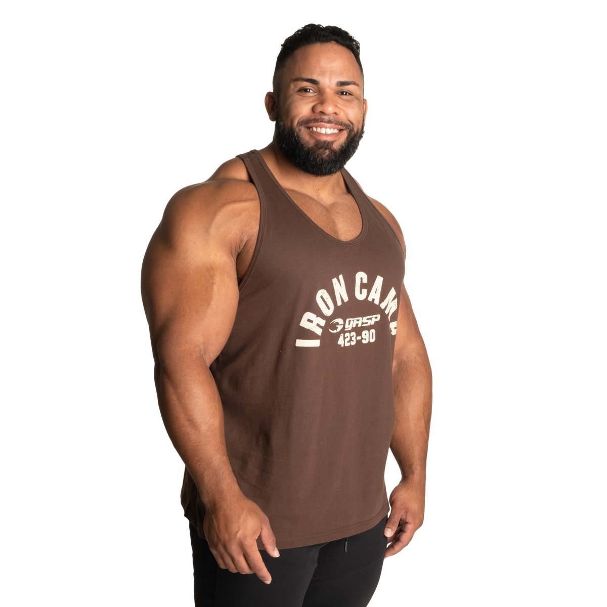 GASP Throwback Tank - Timber – Urban Gym Wear