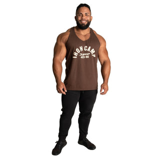 GASP Throwback Tank - Timber - Urban Gym Wear