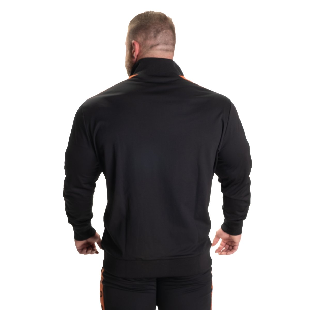 GASP Tracksuit Jacket - Black/Flame - Urban Gym Wear