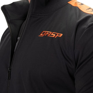 GASP Tracksuit Jacket - Black/Flame - Urban Gym Wear