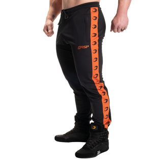 GASP Tracksuit Pants - Black/Flame - Urban Gym Wear