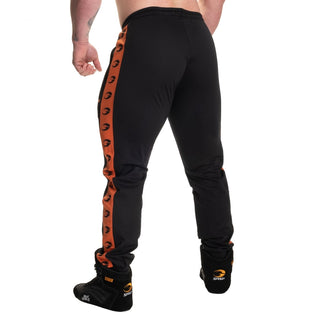 GASP Tracksuit Pants - Black/Flame - Urban Gym Wear