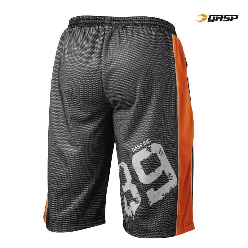 GASP Ultimate Mesh Shorts - Black-Flame - Urban Gym Wear