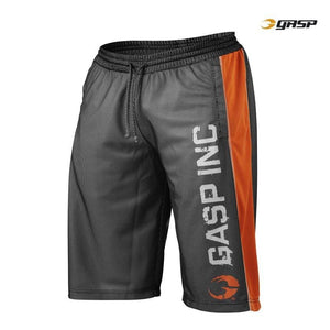 GASP Ultimate Mesh Shorts - Black-Flame - Urban Gym Wear