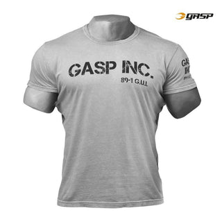 GASP Utility Tee Vintage - White - Urban Gym Wear