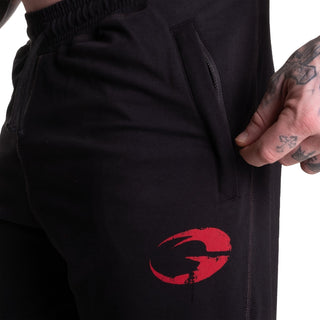 GASP Vintage Sweatpants - Black/Red - Urban Gym Wear