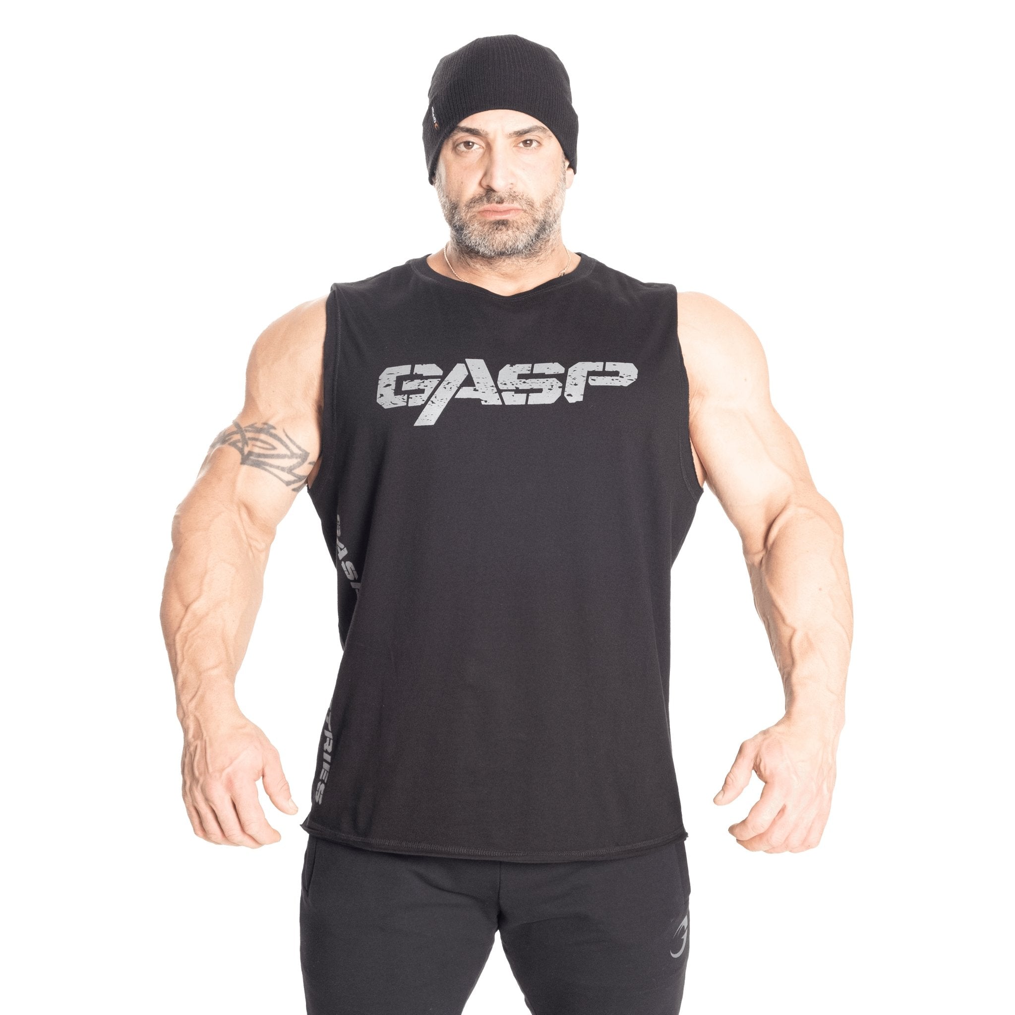 GASP Vintage Tank - Black - Urban Gym Wear