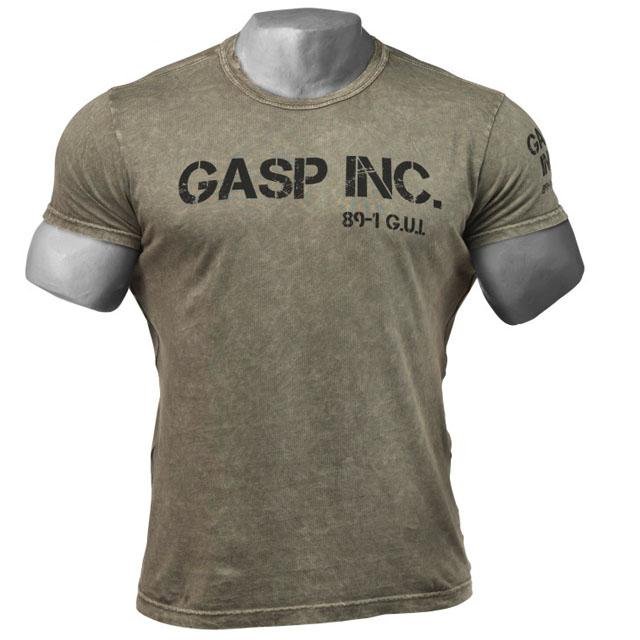 GASP Vintage Utility Tee - Wash Green - Urban Gym Wear