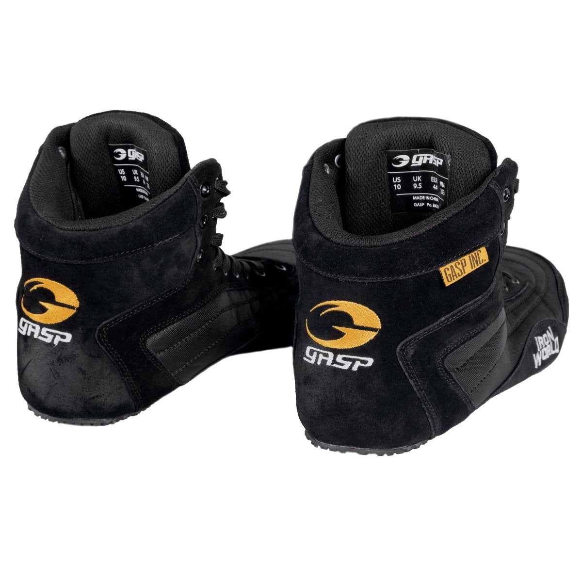 GASP Zeus Thunderbolt Hi Tops - Black - Urban Gym Wear