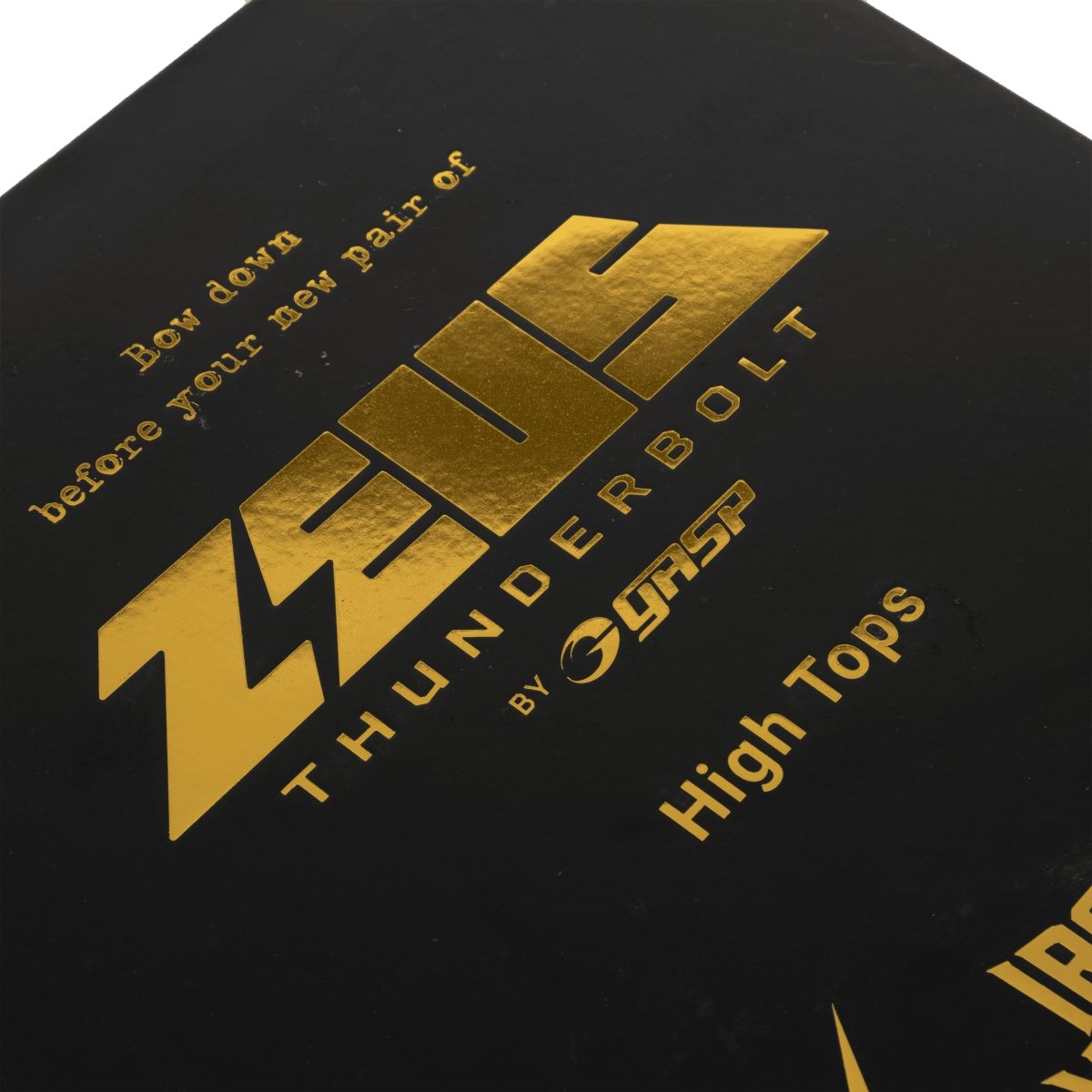 GASP Zeus Thunderbolt Hi Tops - Black - Urban Gym Wear