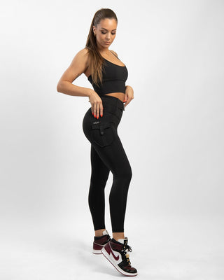 Gavelo Cargo Leggings - Black - Urban Gym Wear