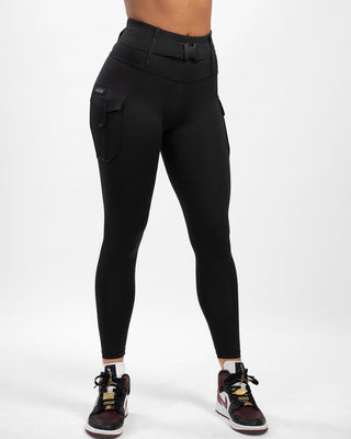 Gavelo Cargo Leggings - Black - Urban Gym Wear