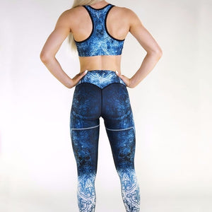 Gavelo Eclipse Blue Sports Bra - Urban Gym Wear