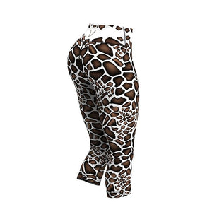 Gavelo Giraffe Capri Leggings - Urban Gym Wear