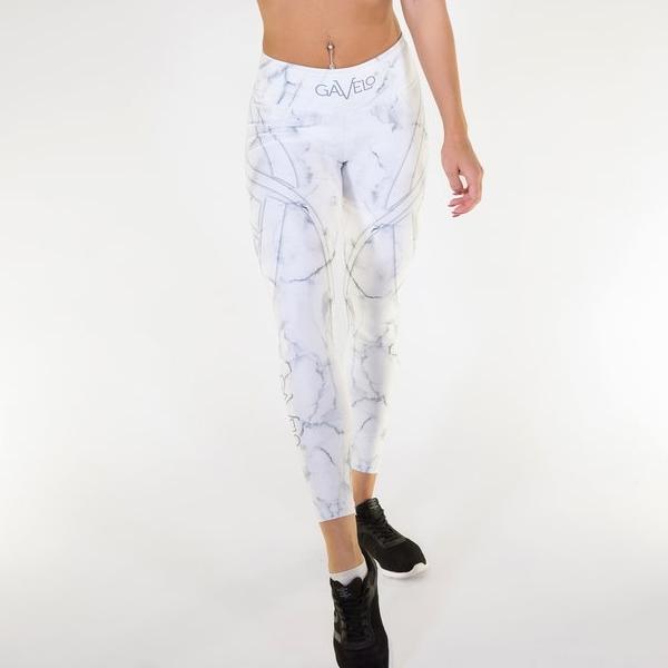 White Marble Marble Gym Leggings Gavelo Marblelicious Comfort