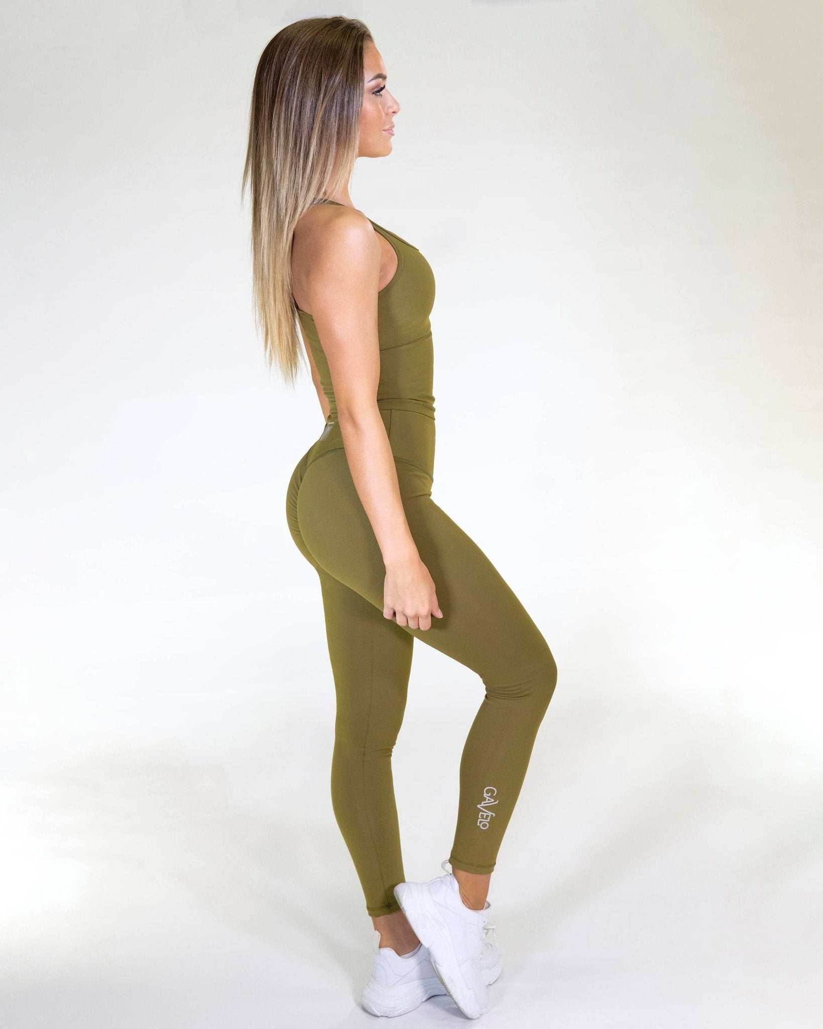 Gavelo POP Army Green Scrunch Leggings - Urban Gym Wear