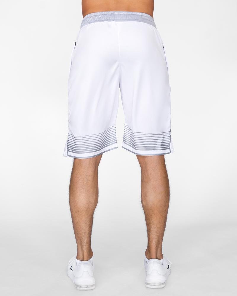 Mens white long on sale shorts