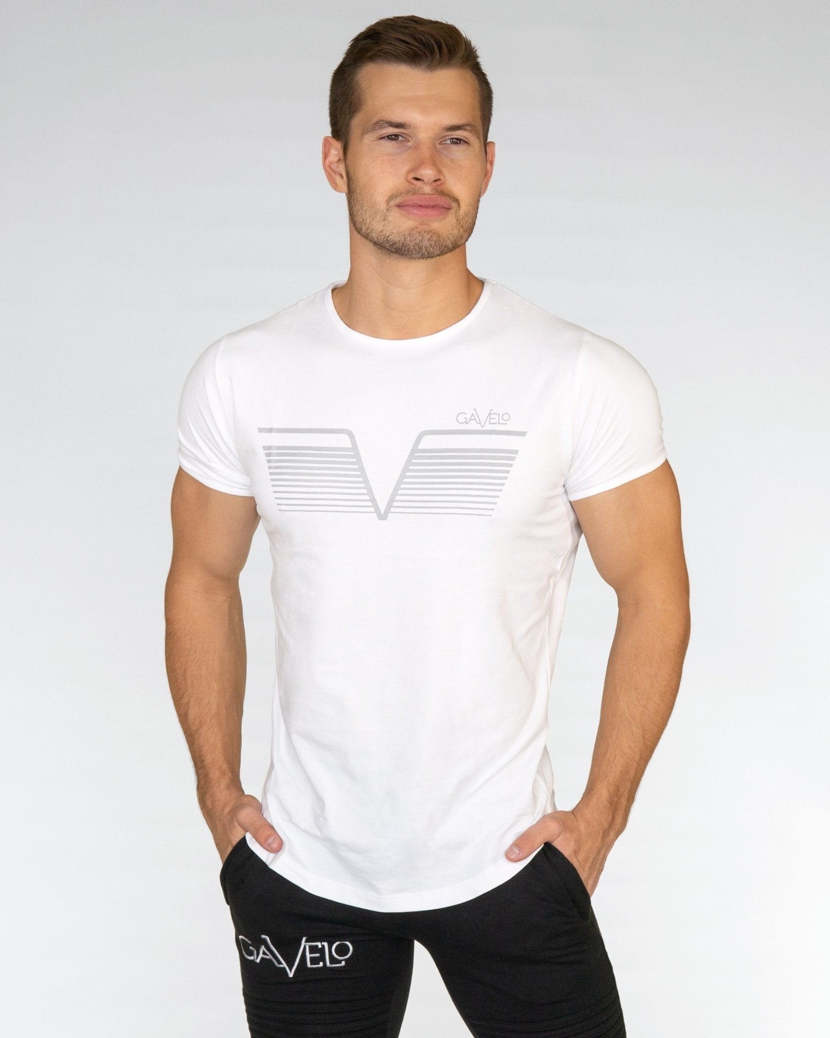 Gavelo Sports Tee - White - Urban Gym Wear