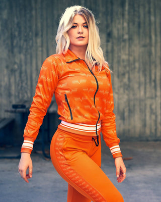 Gavelo Track Jacket - Orange - Urban Gym Wear