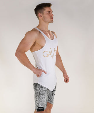 Gavelo Victory Tank Top - White - Urban Gym Wear