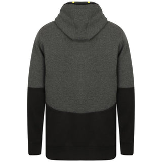 Golds Gym Full Zip Hooded Sweater - Black/Charcoal - Urban Gym Wear