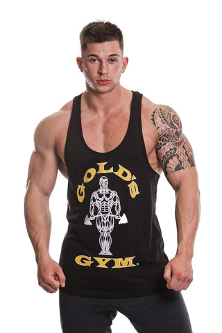 Golds Gym Muscle Joe Premium Stringer - Black - Urban Gym Wear