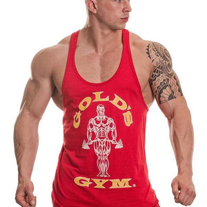 Golds Gym Muscle Joe Premium Stringer - Red - Urban Gym Wear