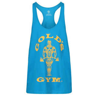 Gold's Gym Muscle Joe Premium Stringer - Turquoise/Yellow - Urban Gym Wear