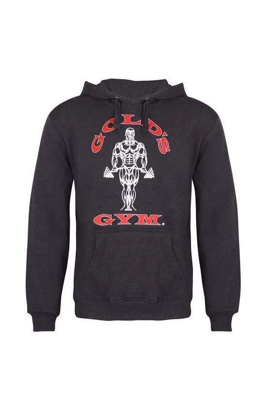 Golds Gym Muscle Joe Pullover Hoodie - Charcoal - Urban Gym Wear