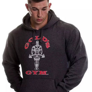 Golds Gym Muscle Joe Pullover Hoodie - Charcoal - Urban Gym Wear