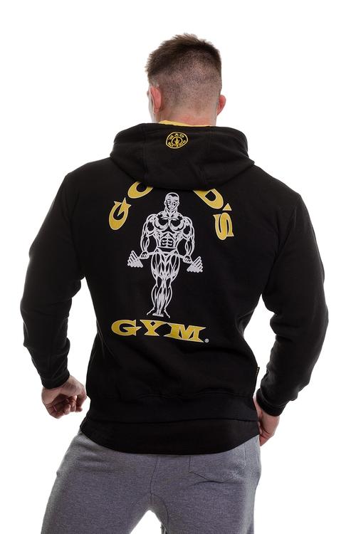 Golds Gym Muscle Joe Zip Through Hoodie - Black - Urban Gym Wear