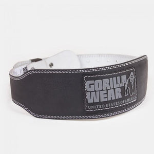 Gorilla Wear 4 Inch Padded Leather Belt - Black - Urban Gym Wear