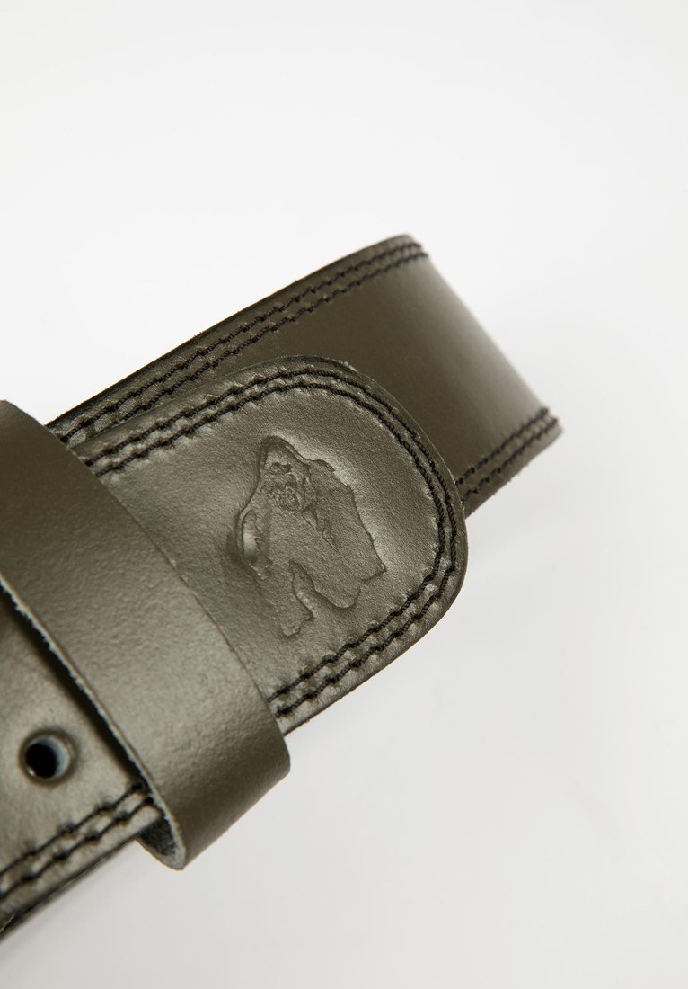 Gorilla Wear 4 Inch Leather Lifting Belt - Brown